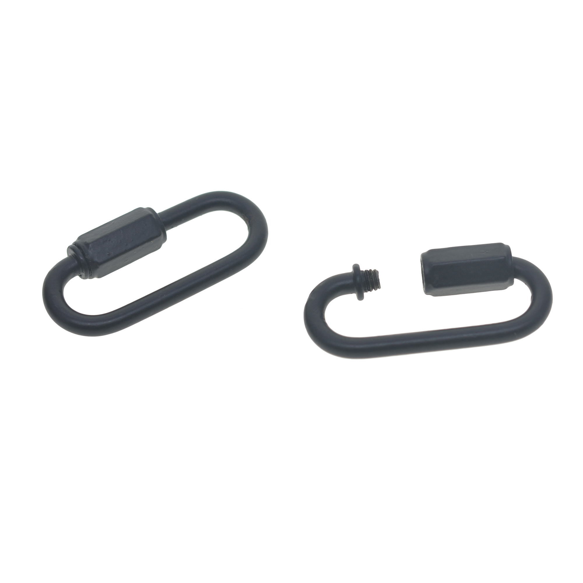 Chain Quick Link - 2 unidades, color negro mate, acero