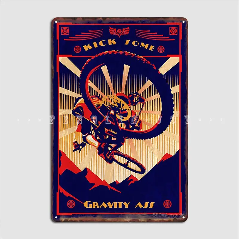 Mountain Biking Europe - Póster Retro de bicicleta de montaña,