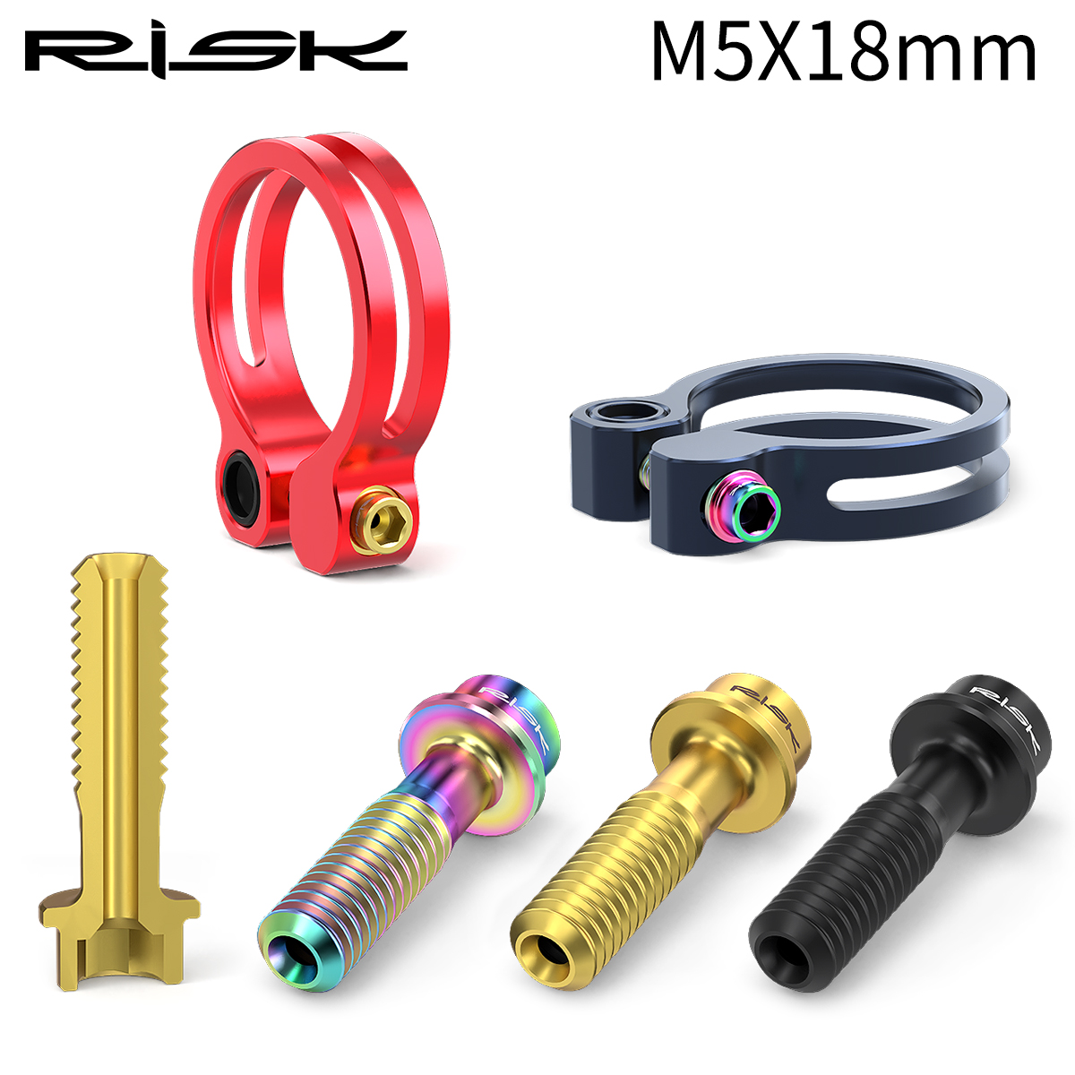 Tornillos de asiento RISK M5x1 - Mountain Biking Tube reseña y precio